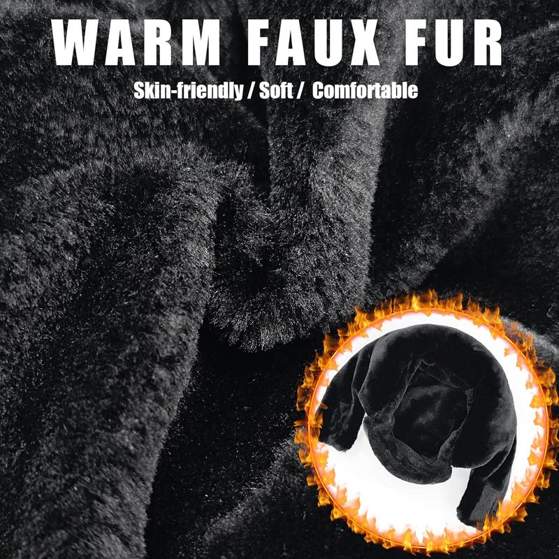 Outrip Winter Trapper Hat for Men & Women, Trooper Hunting Russian Fur Hat with Ear Flap & Mask Aviator Ushanka for Cold Weather - Image 5